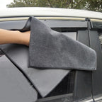 Thickened coral fleece absorbent double-sided microfiber car cleaning cloth