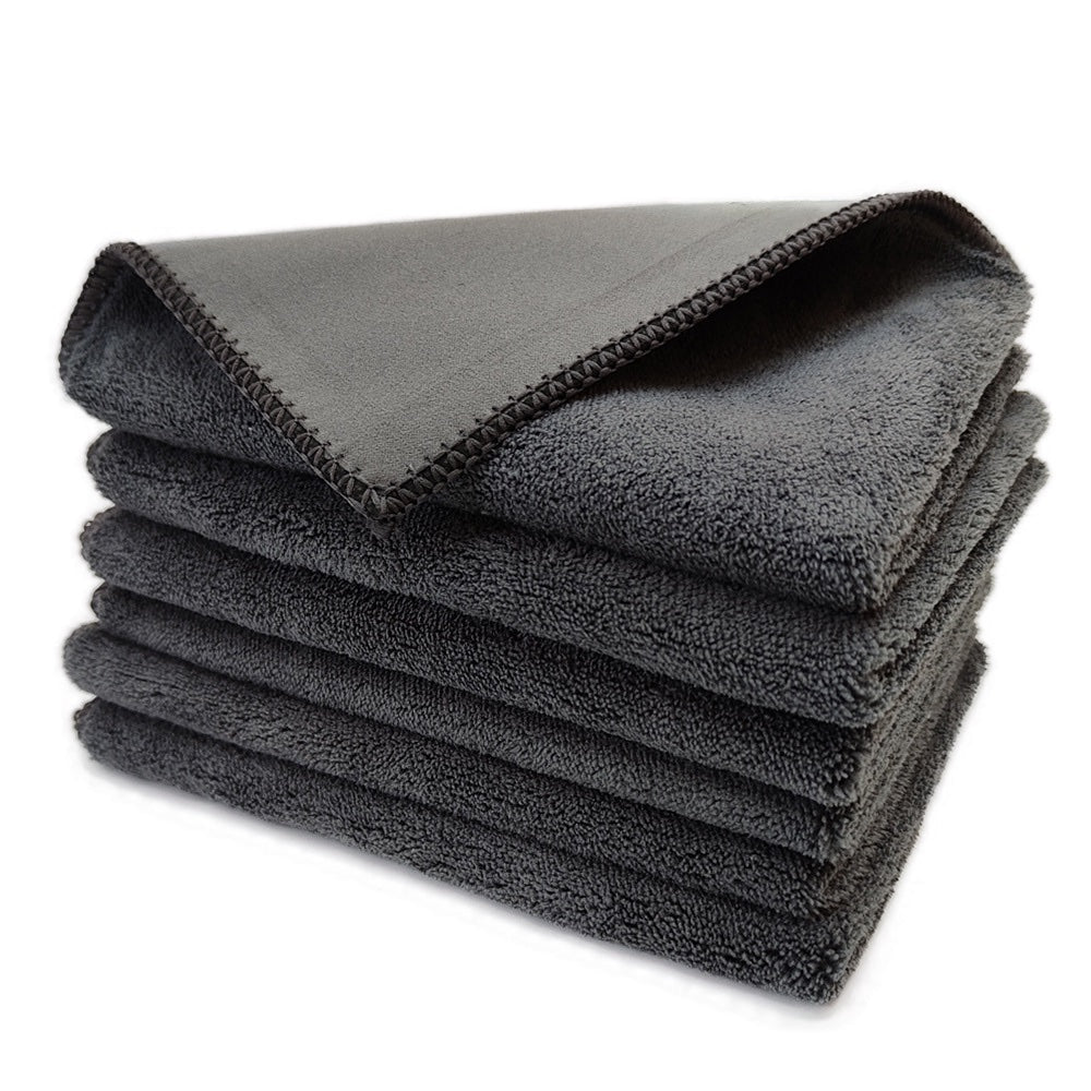 Thickened coral fleece absorbent double-sided microfiber car cleaning cloth