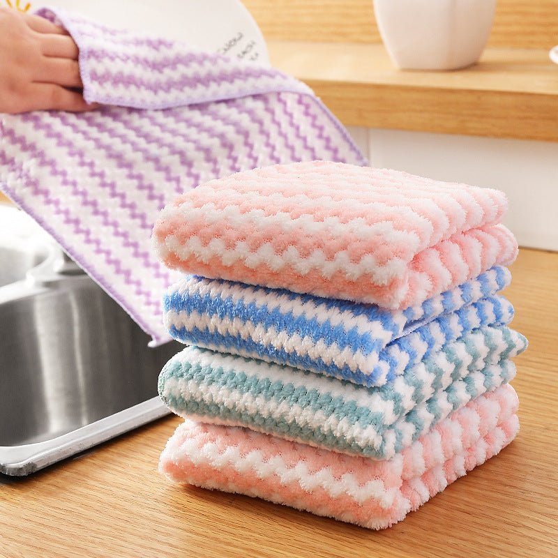 Cationic Coral Fleece Cleaning Cloth