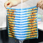 Coral fleece wave-patterned cloth