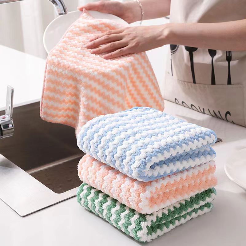 Cationic Coral Fleece Cleaning Cloth