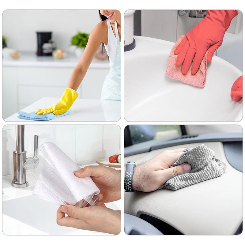 Thickened Microfiber Cleaning Cloth Roll