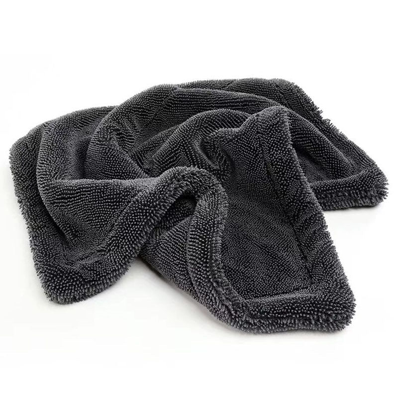 Double-sided braided absorbent towel
