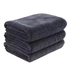 Double-sided braided absorbent towel