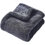 Double-sided braided absorbent towel