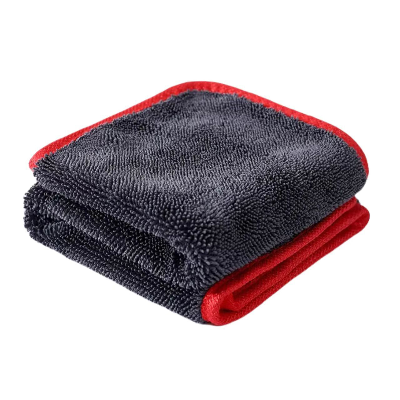 Double-sided braided absorbent towel